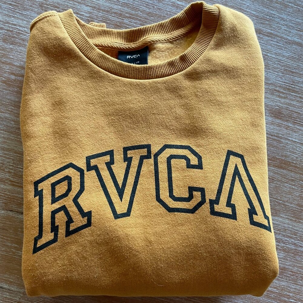 RCVA Graphic Crewneck Honey Heavyweight Sweatshirt Size Small - Picture 2 of 7